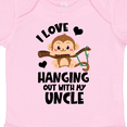 thumbnail image 4 of Inktastic Monkey I Love Hanging out with My Uncle Boys or Girls Baby Bodysuit, 4 of 5