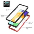 thumbnail image 3 of Dteck Case for Samsung Galaxy A14 5G,Shockproof 
 Rubber Case Built-in Screen Protector Clear Slim Back Full Body Protective Cover,Red, 3 of 6