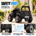 thumbnail image 6 of 12V Licensed Ford Bronco Raptor Powered Ride on Toy Cars, Kids Electric Car for Toddlers with Music, LED Lights, Horn, Ages 2+, Blue, 6 of 10