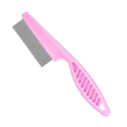 Dog Pet Cat Flea Comb Brush Teeth Grooming Self Cleaner Tool