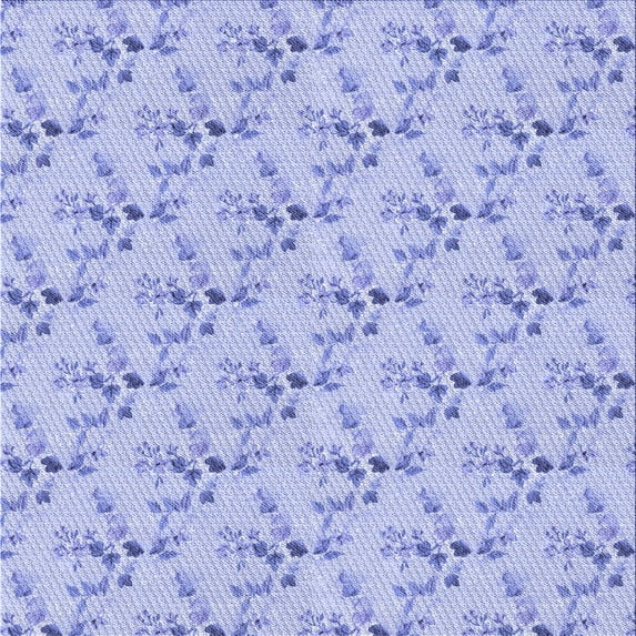 Ahgly Company Indoor Square Patterned Sky Blue Dress Blue Area Rugs, 6' Square