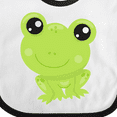 thumbnail image 4 of Inktastic Cute Frog, Little Frog, Baby Frog, Green Frog Boys or Girls Baby Bib, 4 of 4