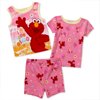 Sesame Street - Toddler Girls' Elmo 3-Piece Sleepwear Set