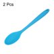 thumbnail image 3 of Cucharas de silicona Uxcell de 2 piezas, utensilio de cocina resistente al calor, cuchara de mezcla para cocinar, mezclar, revolver y servir, azul, 3 of 6