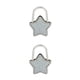 thumbnail image 2 of Jumpingount Ganchos para llaves brillantes con forma de estrella de nuevo diseño, bolsa lateral de de Metal, gancho colgante de aleación, blanco brillante 2piezas, 2 of 6