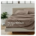 thumbnail image 5 of Queen Sheet Set - Luxury 1800 Ultra-Soft Microfiber Queen Bed Sheets - Double Brushed - Deep Pockets - Easy Fit - 4 Piece Set - Bedding Sheets & Pillowcases (Queen, Taupe), 5 of 9