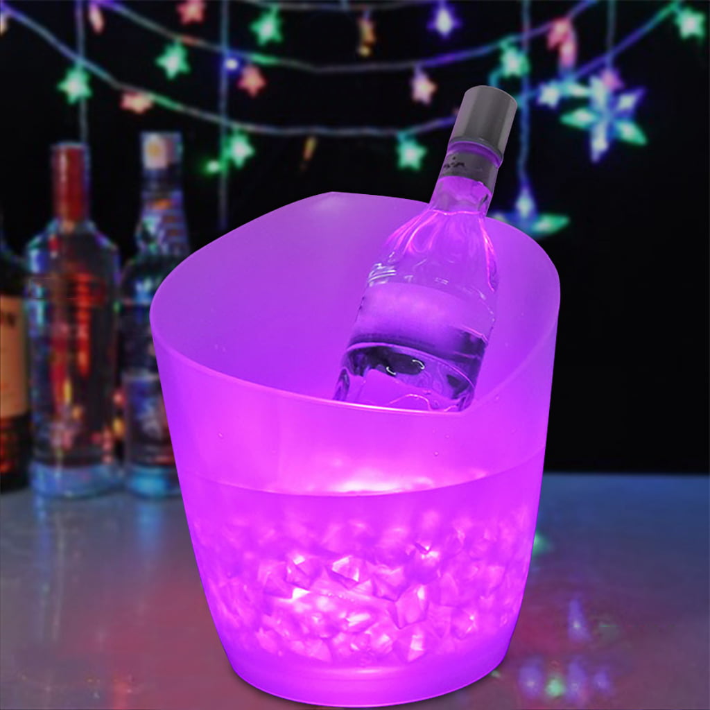 FLAMEER Light Ice Bucket Wireless Bluetooth Speaker Party LED Sound Changing Color 