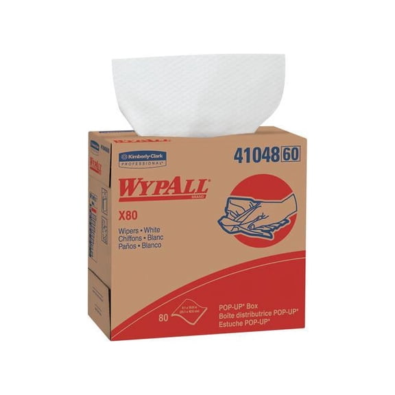 8.34 in. x 16.8 in. POP-UP Box HYDROKNIT X80 Cloths - White (5-Boxes/Carton)