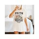 thumbnail image 1 of Camiseta informal con estampado "Faith Mountain" para mujer, algodón, cuello redondo, manga corta, corte regular, estilo veraniego., 1 of 6