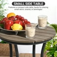 thumbnail image 5 of Pamapic 8-Piece Aluminum Outdoor Dining Set with Umbrella Hole and Small Side Table, Black, 5 of 7
