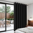 thumbnail image 5 of Blackout Patio Sliding Door Curtains 84 Inches Long, Grommet Privacy Room Divider Curtains, Extra Wide Thermal Drapes for Bedroom Living (Black, 100Wx84L, 1 Panel), 5 of 5