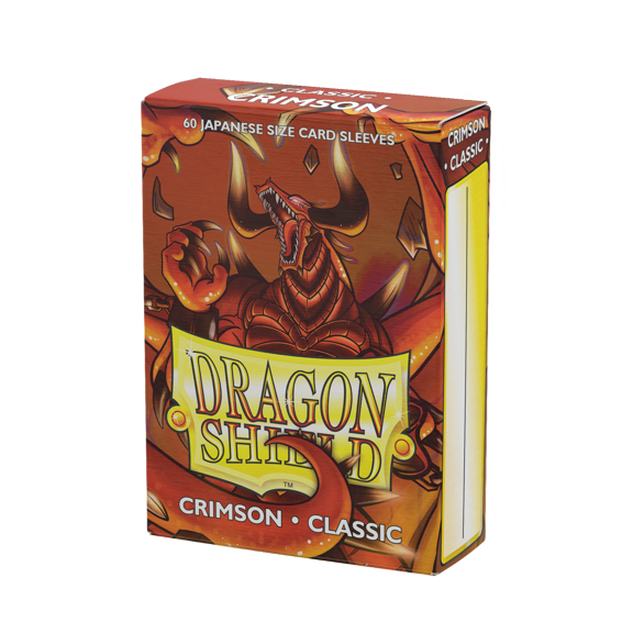 Dragon Shield, Japanese size TCG card sleeves, 60ct. Classic Sleeves - Crimson