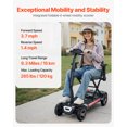 thumbnail image 2 of VEVOR 4-Wheel Electric Mobility Scooter Integrated Foldable Mobility Wheelchair, 2 of 9