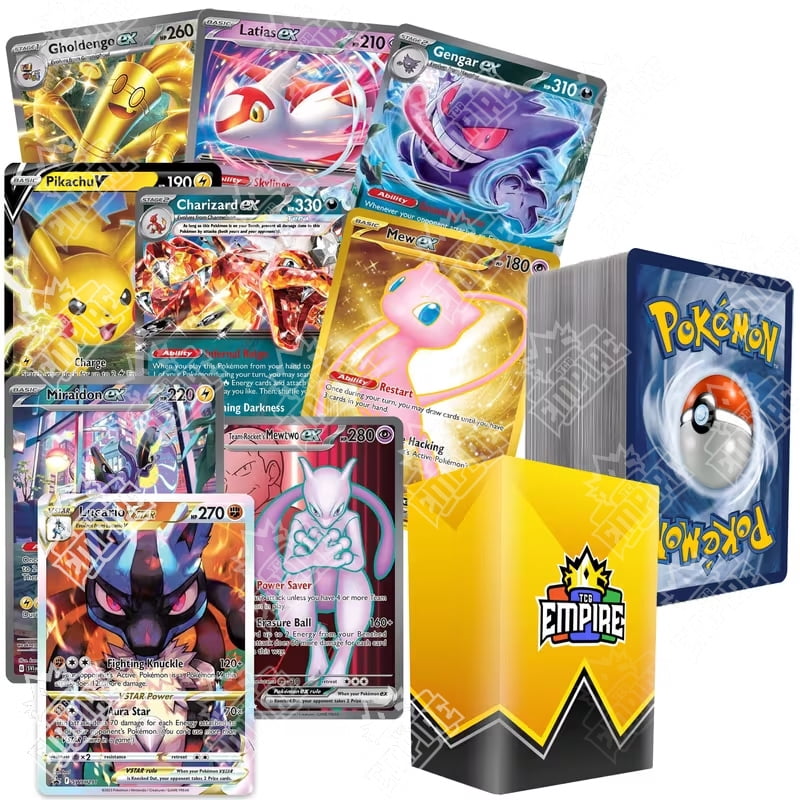 100 assorted pokemon trading cards with 7 Bonus Free Holo Foils GuysCity Cards are repackaged from varying sets. Pokemon Limited Edition Tcg: Random