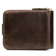 Leather Bifold Wallet for Men Travel Purse Pouch Gift