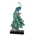 thumbnail image 3 of Estatua decorativa de pavo real, escultura decorativa de pavo real para gabinete Azul S, 3 of 9
