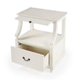 thumbnail image 3 of Beaumont Lane Marble Nightstand in White, 3 of 12