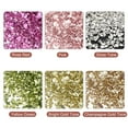 thumbnail image 2 of Uxcell 6 Colors Crushed Glass Chips, 1-4mm Irregular Sequins Metallic Color Glass 28g Metallic Bright Color Series, 2 of 4
