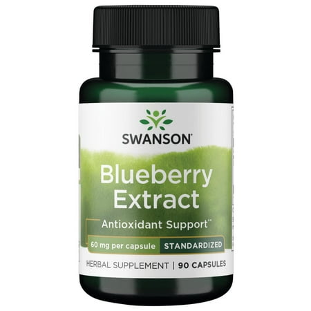 Swanson Blueberry Leaf Extract 60 mg 90 Capsules
