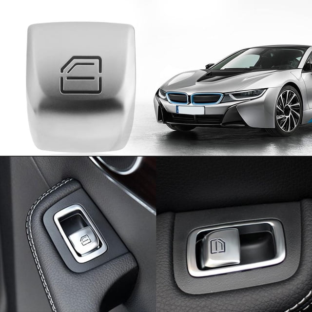 Tapa Del Botón Del Interruptor De La Ventana Piezas de repuesto de la cubierta del botón de elevación de cristal de la ventanilla del coche para Mercedes Clase C W205