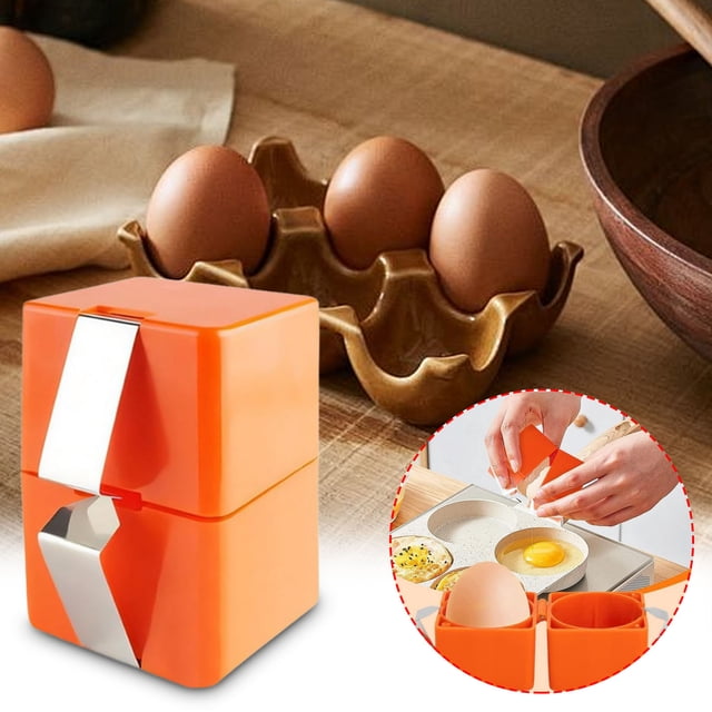 Portable Egg Opener Tool | Quick Egg Cracker | Compact Handheld Device | Food-Grade Safe Material | Multipurpose Kitchen Gadget | Easy Use for Cooking, Camping, Picnics | Mess-Free Egg Opening