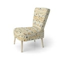 thumbnail image 3 of Designart "Nomadic Tribal Essence" Beige Geometric Upholstered Accent Chair - Modern Arm Chair For Living Room, 3 of 7