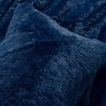 thumbnail image 5 of Emma Faux Fur Oversized Comforter Navy 3Pc Set King, 5 of 5