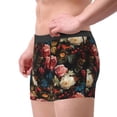 thumbnail image 2 of Pofeuu Rose Flowers Print Men’s Boxer Briefs, Moisture-Wicking Underwear, Regular,Trunk-X-Large, 2 of 5