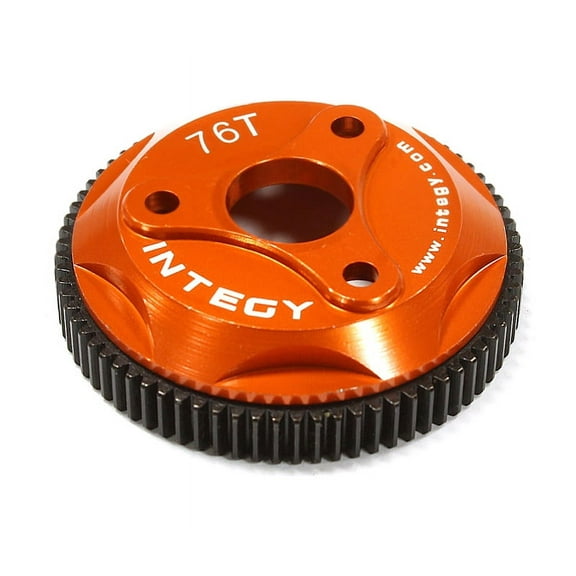 Integy RC Toy Model Hop-ups T8008ORANGE 76T Metal Spur Gear for Traxxas Stampede 2WD, Rustler & Slash