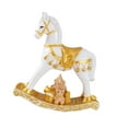 thumbnail image 4 of Small Christmas Rocking Horse Decoration Collectible Animal Sculpture Resin Build for Dorm Room Party Festival Decor, 4 of 9