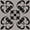 Gray/Black, variant on Mi Alma Floral Gray Tile Stickers - Removable Vinyl 4x4, 24 pcs