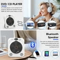thumbnail image 3 of GCZ HD DVD Player for TV with Bluetooth, HDMI, Usb Playback, Remote Control, Built-in Speaker, Wall-Mountable, White, 3 of 9