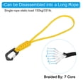 thumbnail image 3 of Uxcell Badge Lanyard 8.6 Inch, Necklace Keychain Cord Metal Clasp Hook Ring Strap for Keys, Yellow, 3 of 5