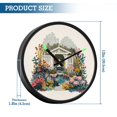 thumbnail image 3 of Indoor 12' Voice-Activated Luminous Decoration Wall Clock With LED Night Light Garden, 3 of 8