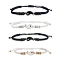 thumbnail image 5 of Couple Bracelets Set Matching Yin Yang Adjustable Cord Bracelet Symbolizing Love For Boyfriend And Girlfriend Perfect As Valentines Gift, 5 of 7