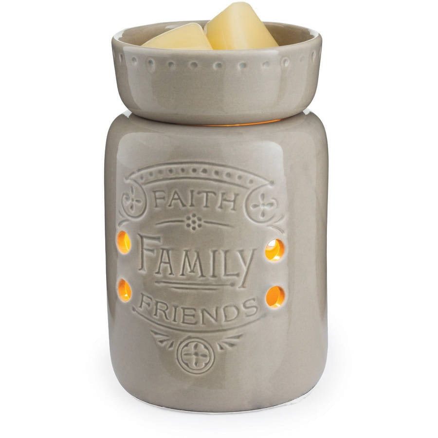 Faith, Family, Friends Midsized Illumination Small Fragrance Warmer by Candle Warmers Etc