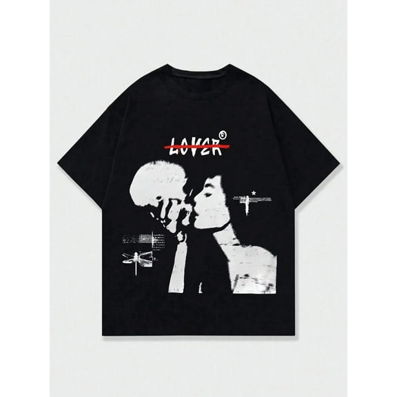 Men's Summer Character & Slogan Printed Round Neck Casual Short Sleeve T-Shirt | S-5XL SIZE