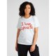 thumbnail image 1 of Camiseta de mujer con estampado de letras de amor para San Valentín, manga corta, ideal para el tiempo libre., 1 of 7