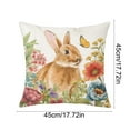 thumbnail image 3 of Wozhuo Easter Pillow Rabbits Patterns Throw Pillow Cases Decorative Cushion Covers For Sofa Couch Home Easter Decor Easter Home Decor, 3 of 6