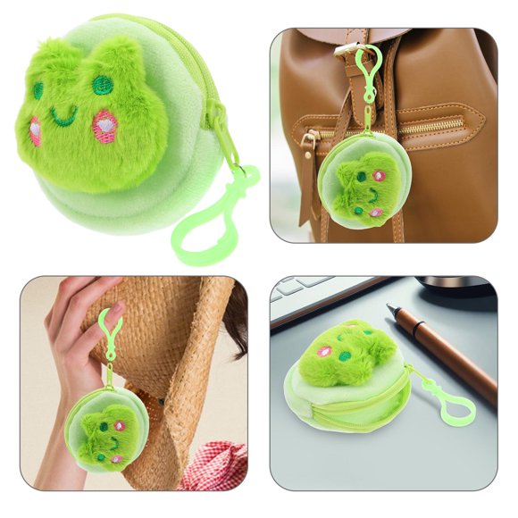 Greenadscape Estuche Para Auriculares Verde De Material Con Animales