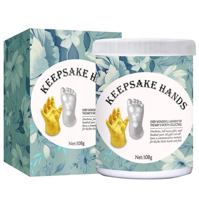 3D Hand Foot Print Mold Hand-Casting Kit DIY Plaster Statue Modeling Kit for Couples Adult Child