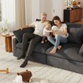 thumbnail image 5 of bokifol 82.68" Modern Loveseat Sofa for Living Room,Removable Cover,Solid Wood Frame,Easy Assembly for Small Spaces(Black), 5 of 16