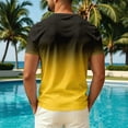 thumbnail image 4 of Dwellite Men's Guard Short Sleeve, Sun Swim Crew Neck Shirts, Quick Dry Lightweight Surf Beach T-Shirt Yellow L, 4 of 5