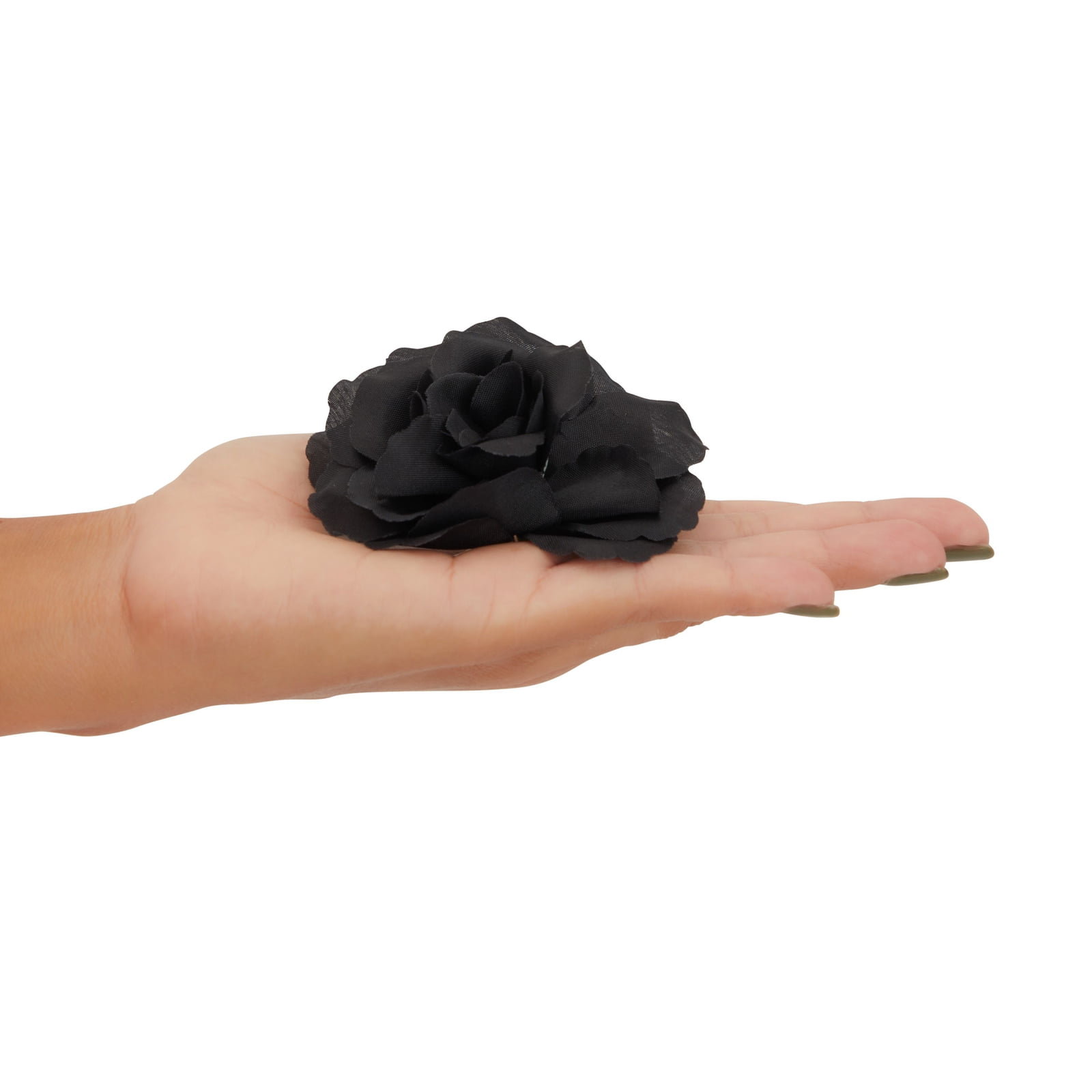 50 Pack Artificial Black Roses for Wedding Decorations, 3 Inch Stemless  Silk Flower Heads for Wall Art, DIY Crafts - Walmart.com