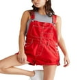 thumbnail image 2 of Women‘s Adjustable Strap Denim Jumpsuit with Pockets, 2 of 5