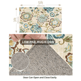 thumbnail image 2 of 3x5 Area Rugs for Living Room: Washable Rug Stain Resistant Distressed Vintage Floral Rug Non Slip Low Pile Faux Wool Soft Large Area Rugs for Bedroom Bedside Farmhouse Dining Room Kitchen Nursery, 2 of 6