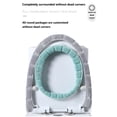 thumbnail image 6 of Thicker Bathroom Toilet Seat Cover Pads Soft Comfortable Toilet Seat Cushion Cover Stretchable Toilet Seat Warmer Easy Installation Cushioned Lid Covers, 6 of 9