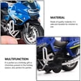 thumbnail image 4 of Motorcycle Toys For Boys Friction Powered Play Toy Motorbike Push And Go Motorcycle With Sound, Blue, 4 of 5