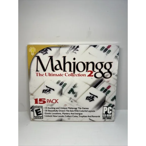STAR- Mahjongg The Ultimate Collection 2 15 Pack Pc Game Windows New