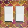 thumbnail image 1 of Metal Light Switch Plate Outlet Cover Mermaid Pastel MER006, 1 of 13